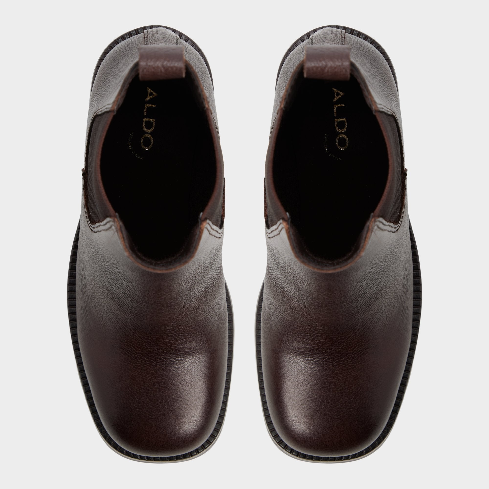 Aldo Anneliese in Medium Brown - Chelsea boot, Lug sole