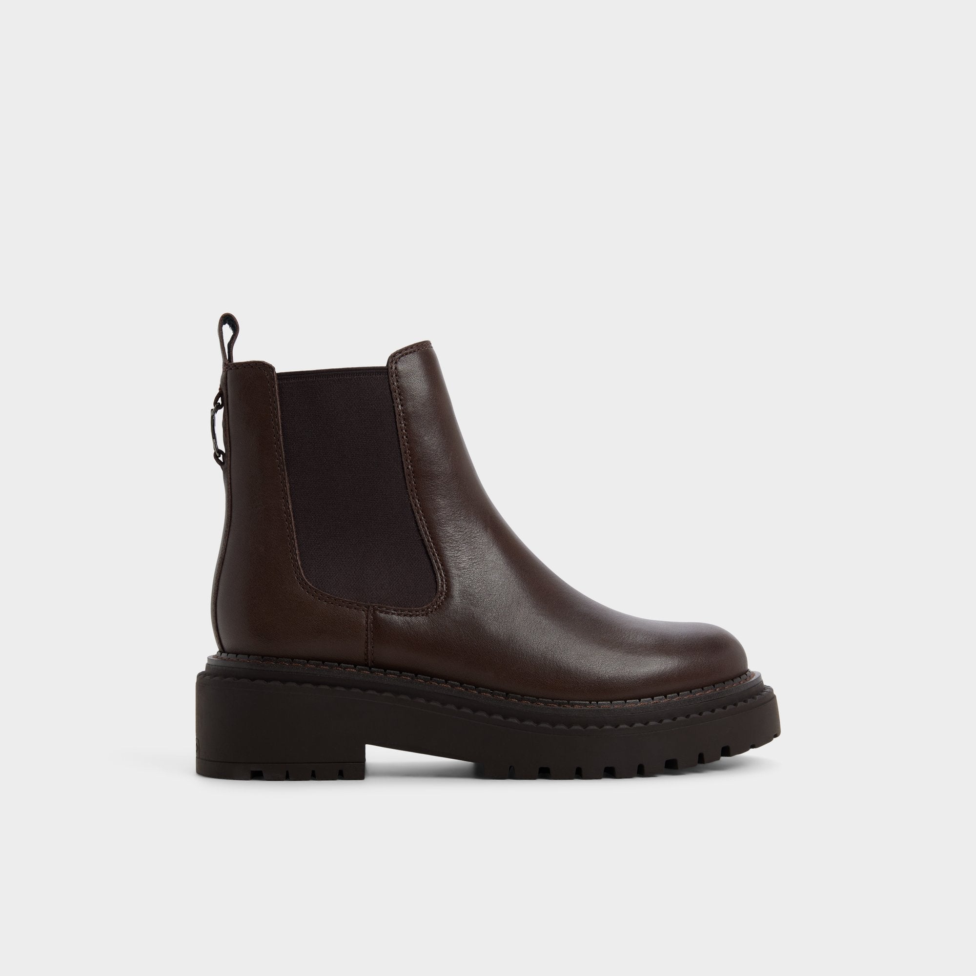 Aldo Bestina in Dark Brown - Chelsea boot, Lug sole