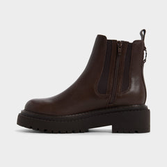 Aldo Bestina in Dark Brown - Chelsea boot, Lug sole