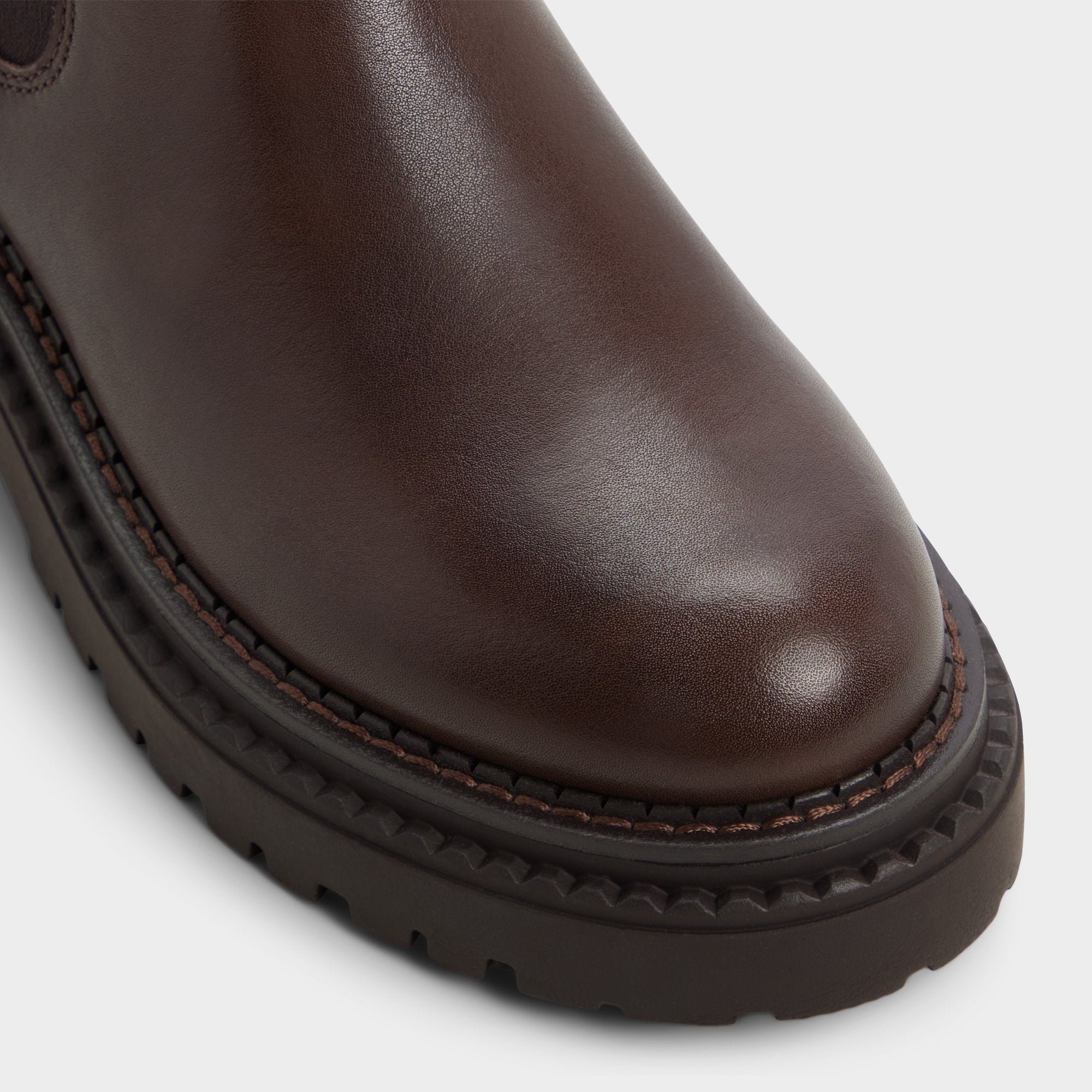 Aldo Bestina in Dark Brown - Chelsea boot, Lug sole
