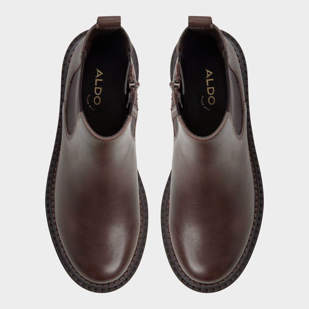 Aldo Bestina in Dark Brown - Chelsea boot, Lug sole