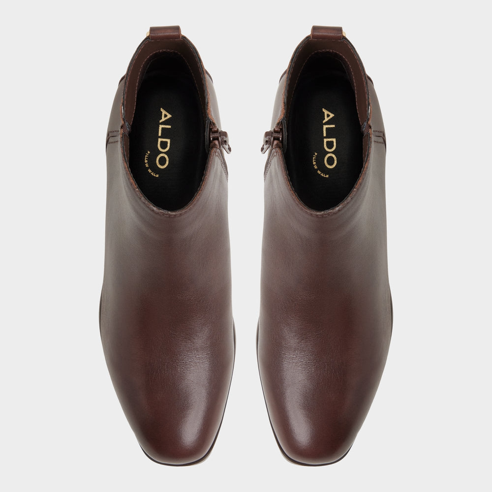 Aldo Verity in Dark Brown - Chelsea boot, Block heel