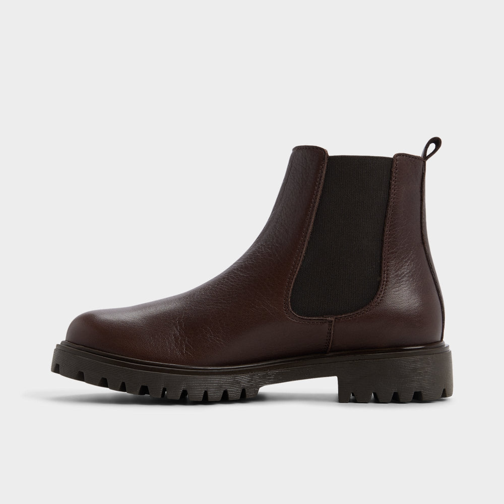 Aldo Adalitlan in Medium Brown - Chelsea boot, Lug sole