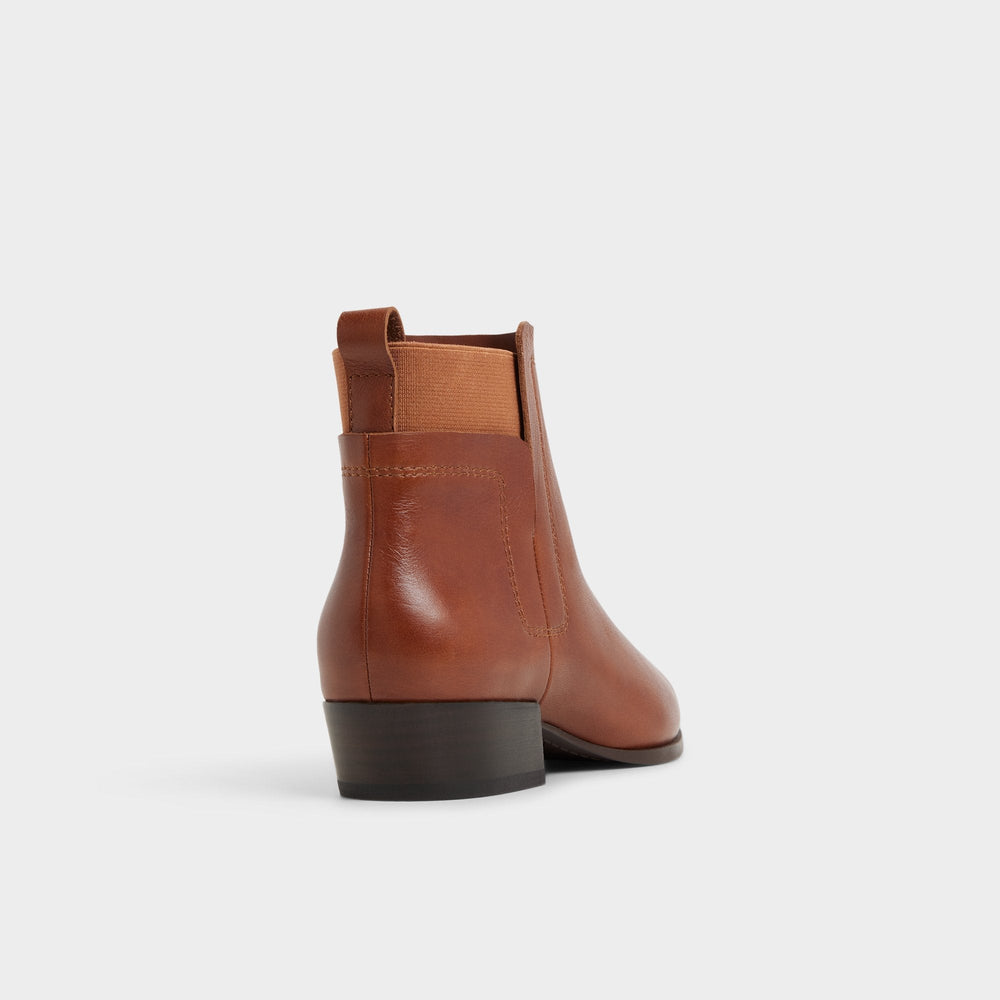 Aldo Raneldar in Medium Brown - Chelsea boot, Block heel