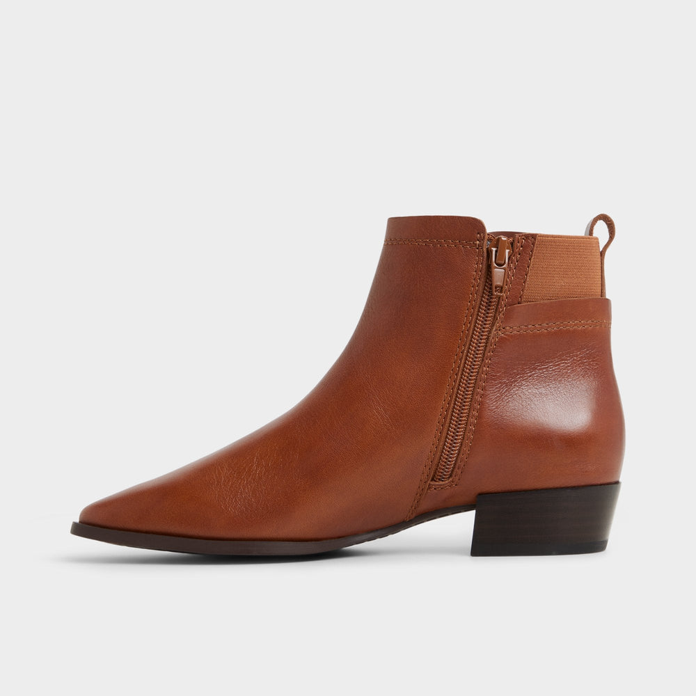 Aldo Raneldar in Medium Brown - Chelsea boot, Block heel