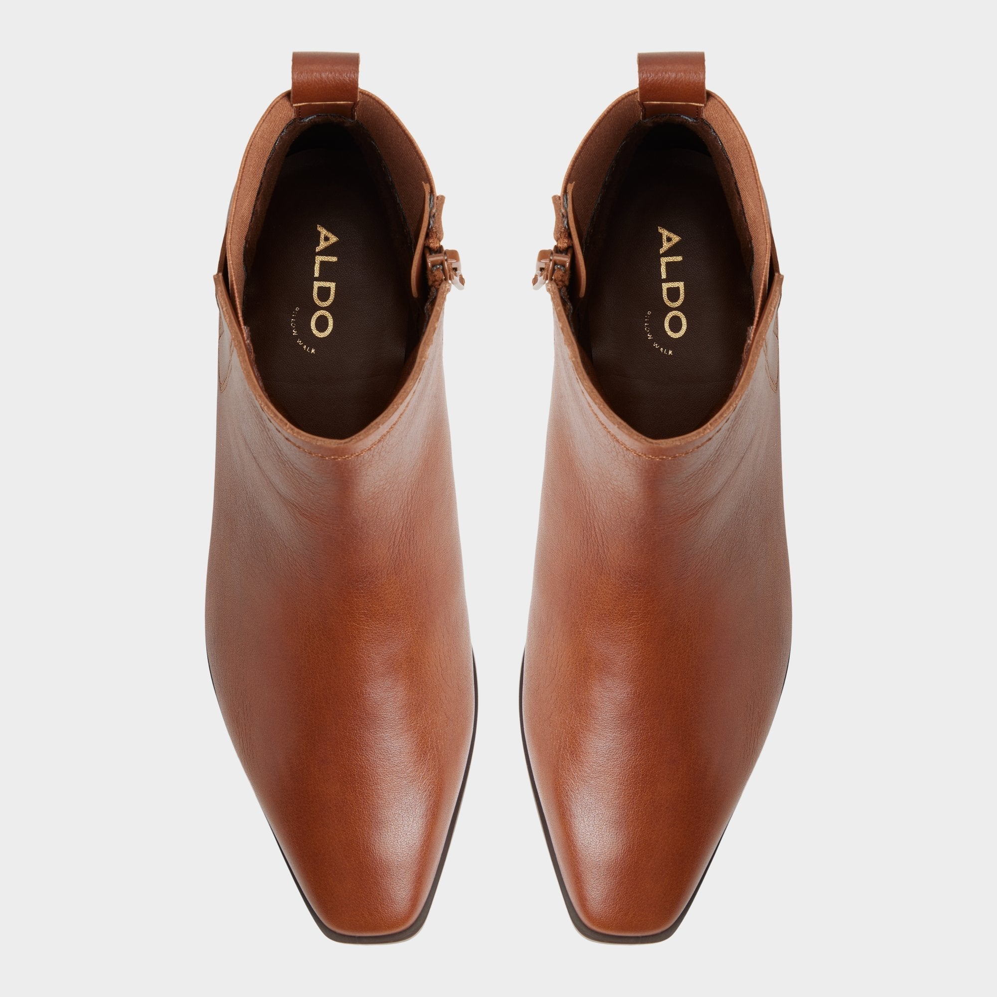 Aldo Raneldar in Medium Brown - Chelsea boot, Block heel