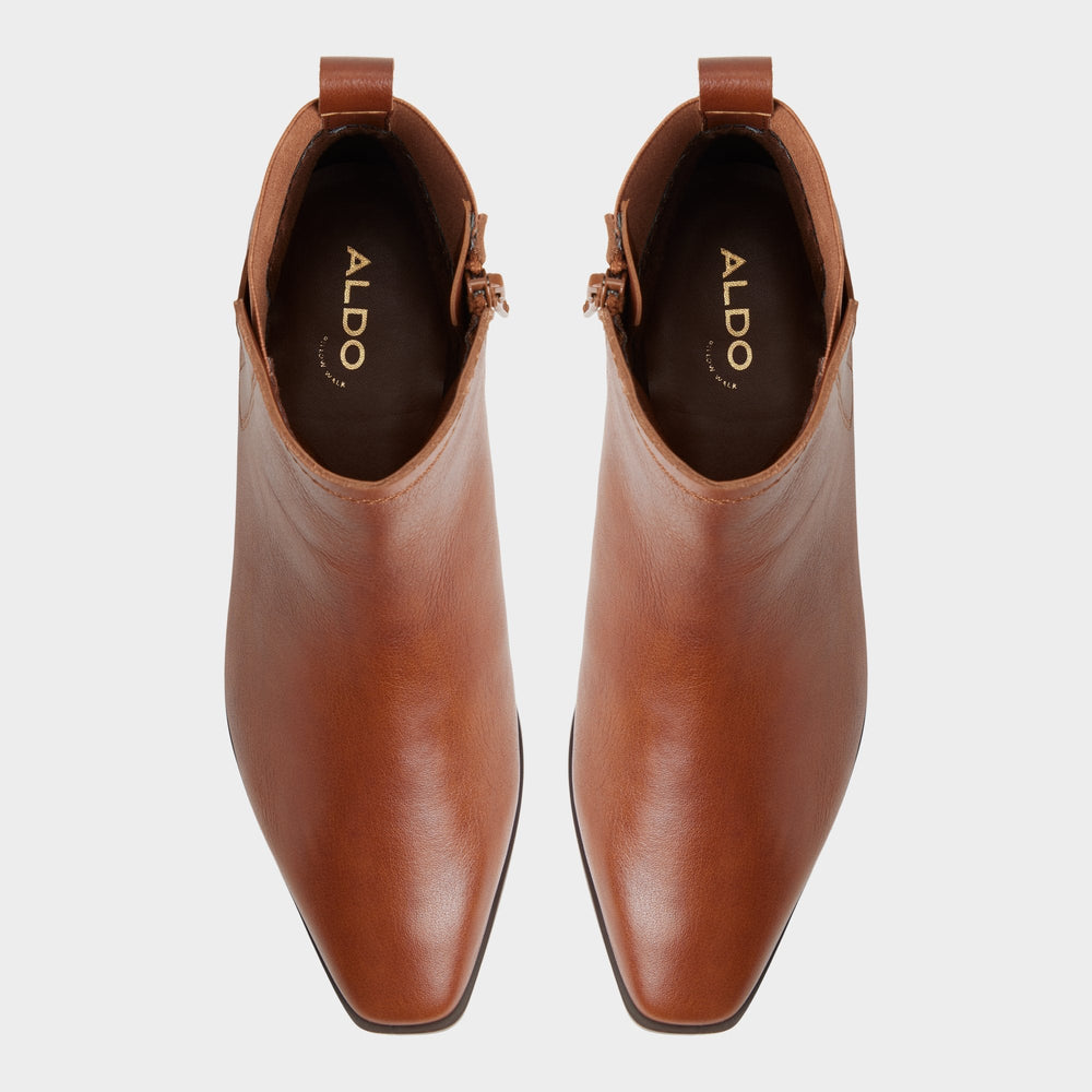Aldo Raneldar in Medium Brown - Chelsea boot, Block heel