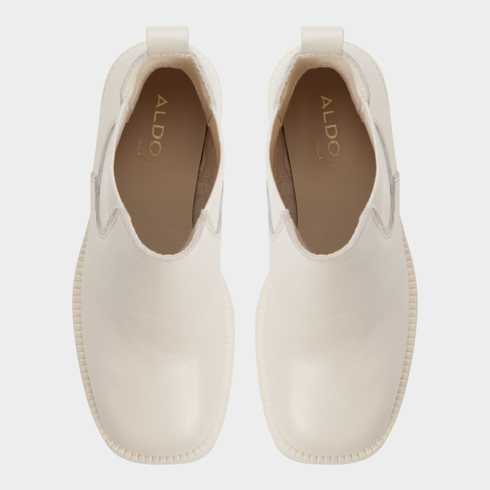 Aldo Anneliese in Other White - Chelsea boot, Lug sole