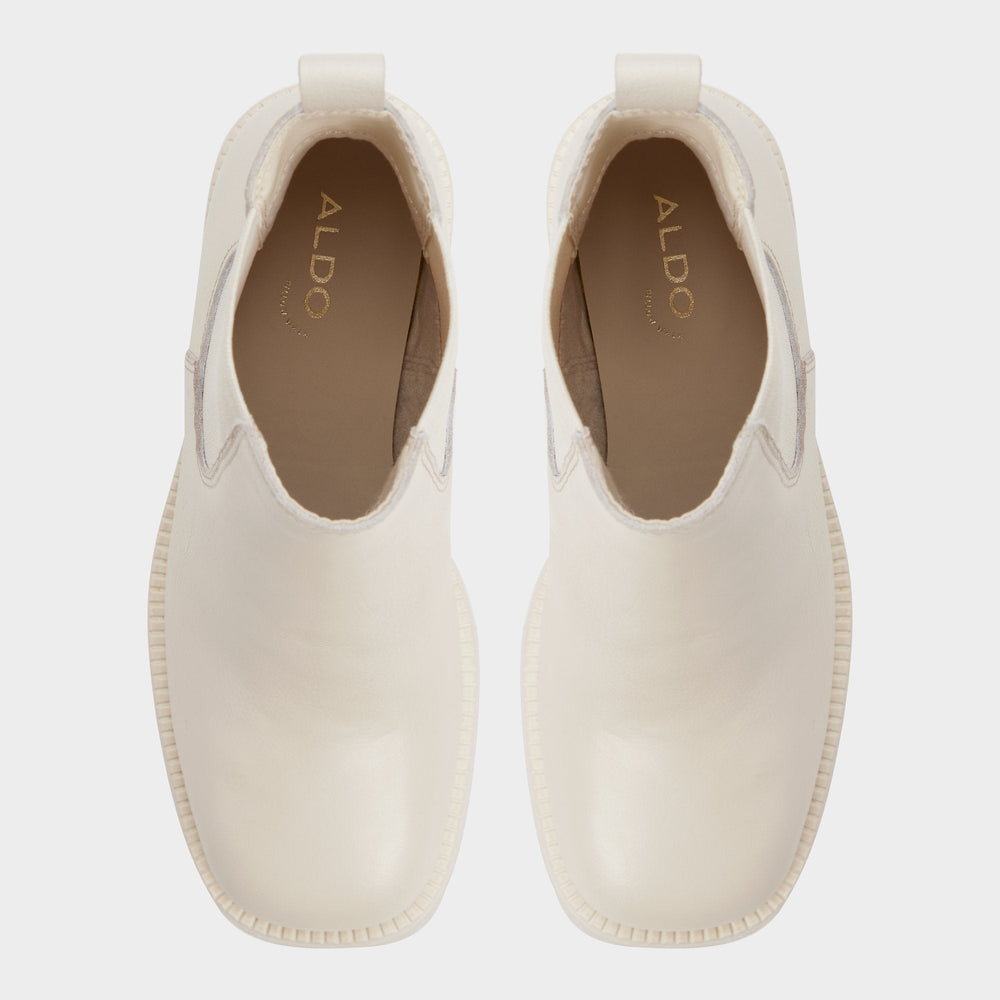 Aldo Anneliese in Other White - Chelsea boot, Lug sole