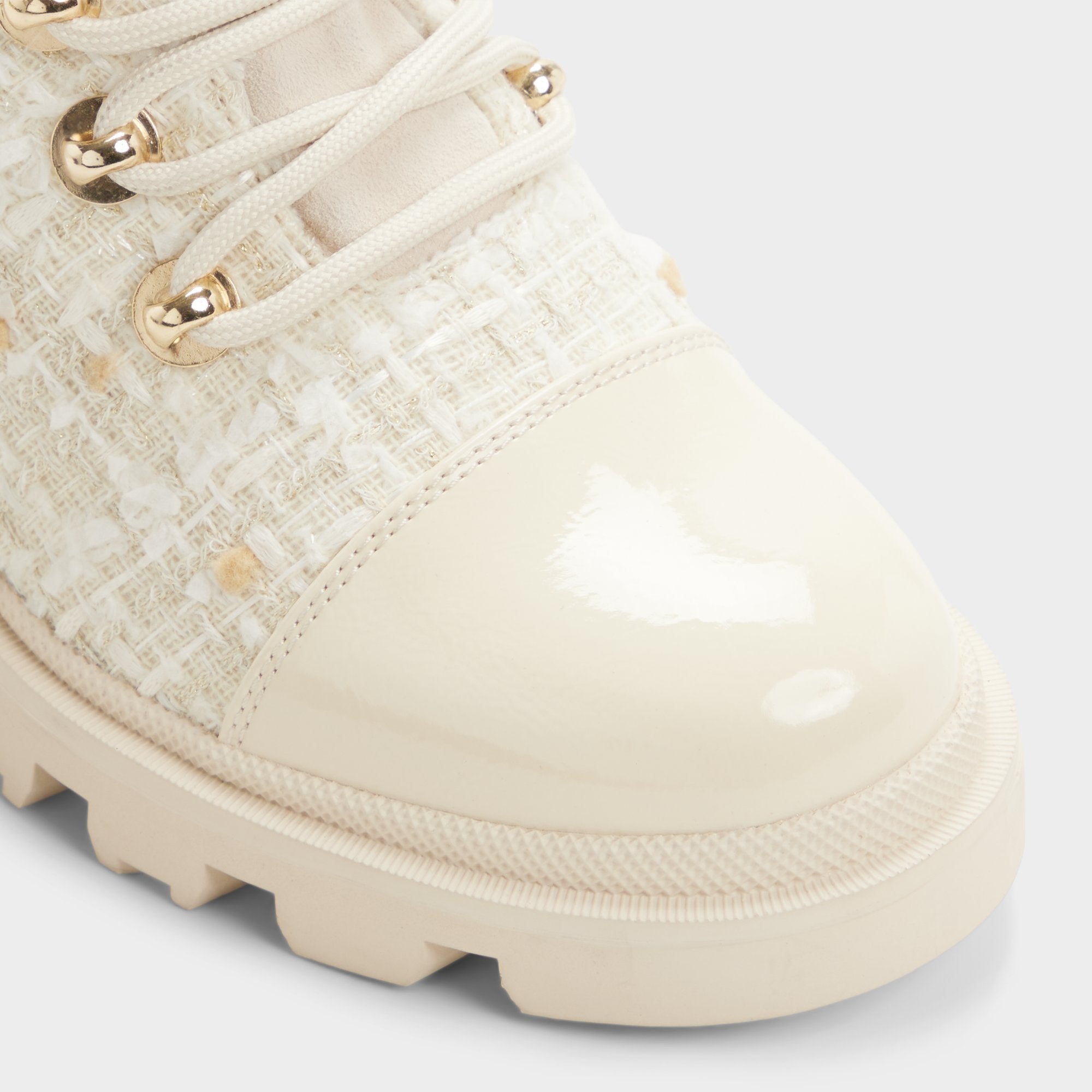 Aldo Mariettia in Other White - Lace-up boot, Lug sole