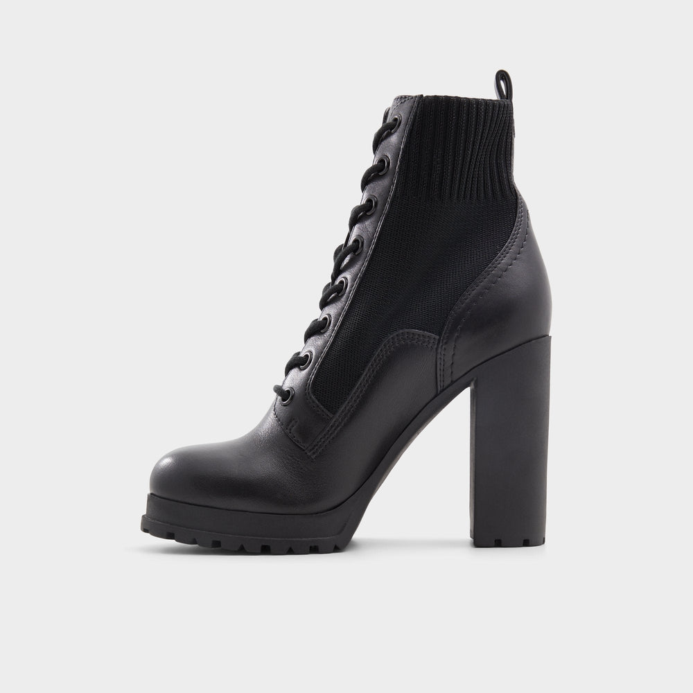 Aldo Rebellious Black Women's Combat boots - Combat ankle boot, Lug sole