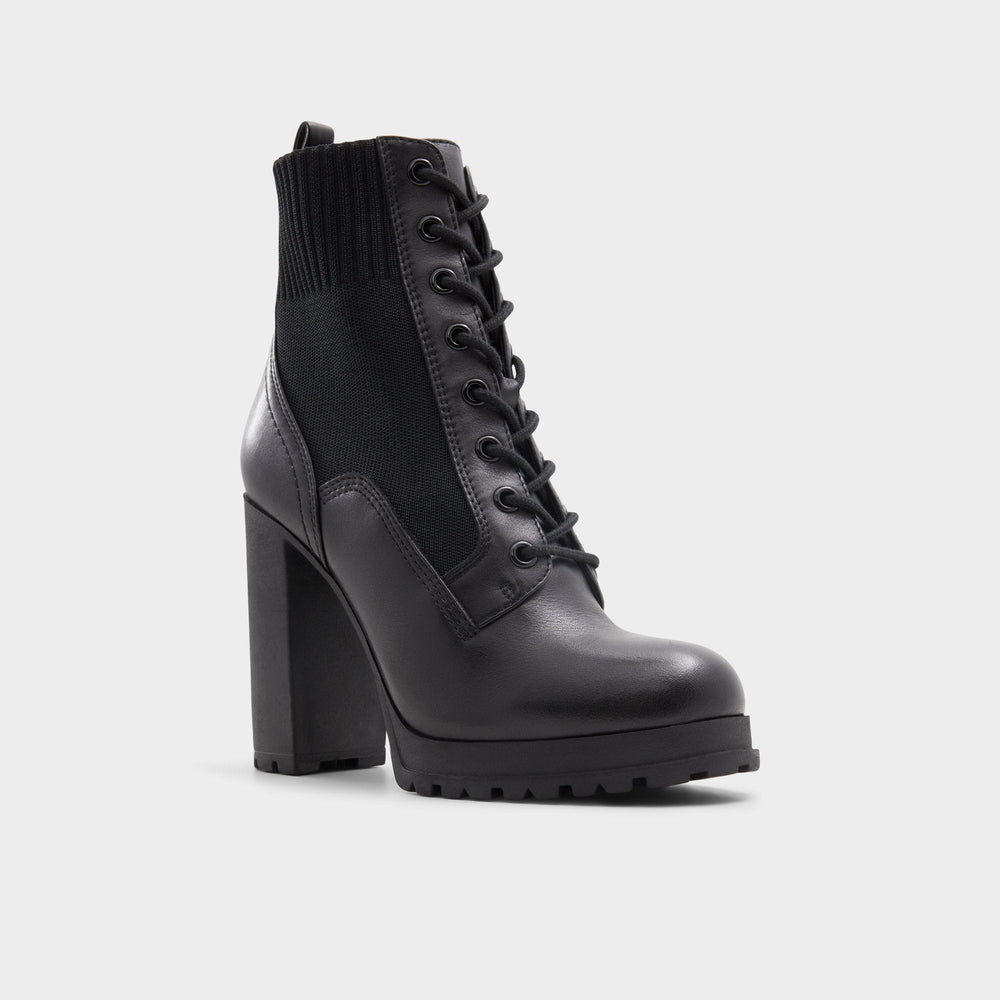 Aldo Rebellious Black Women's Combat boots - Combat ankle boot, Lug sole