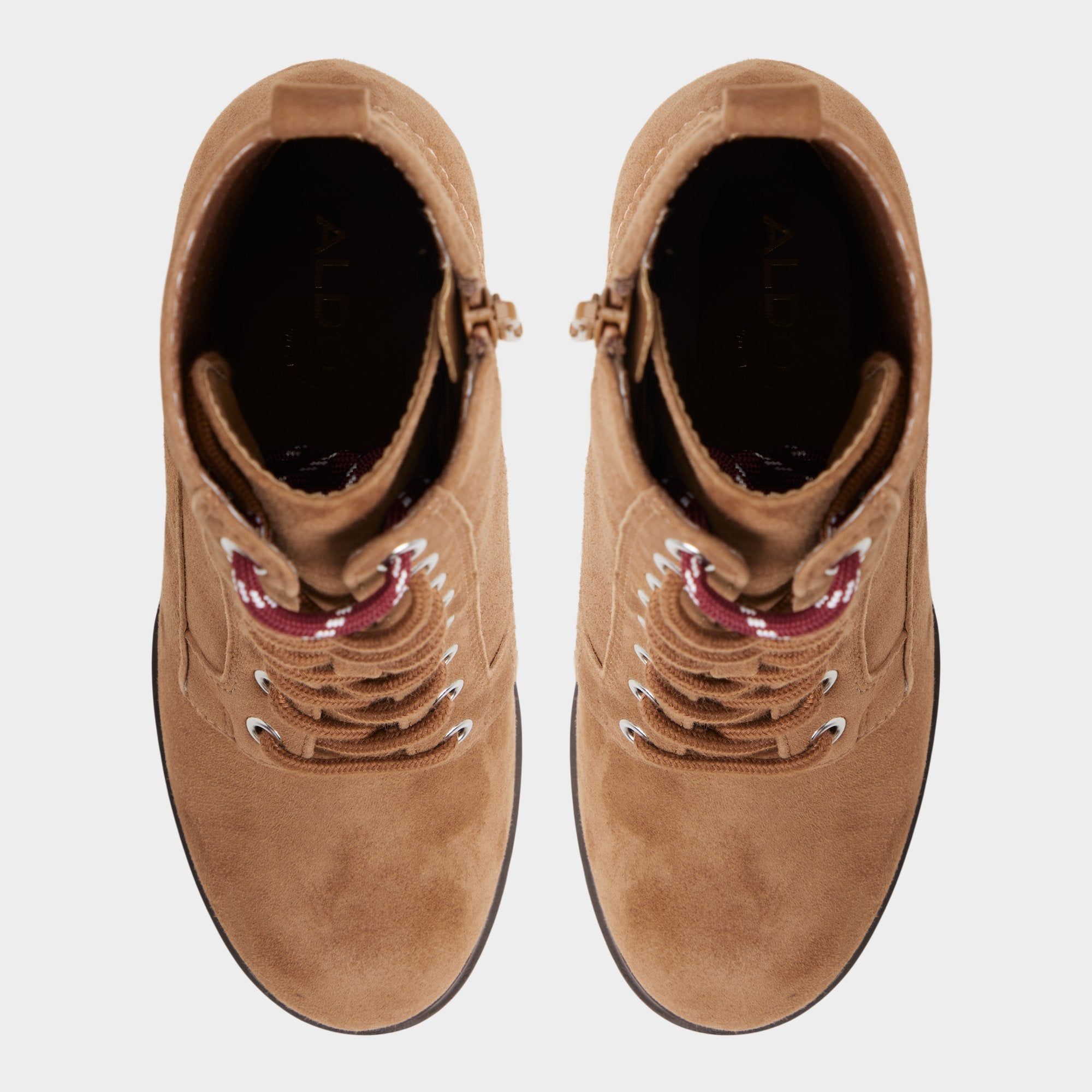 Aldo Rebelliously in Light Brown - Combat ankle boot, Lug sole