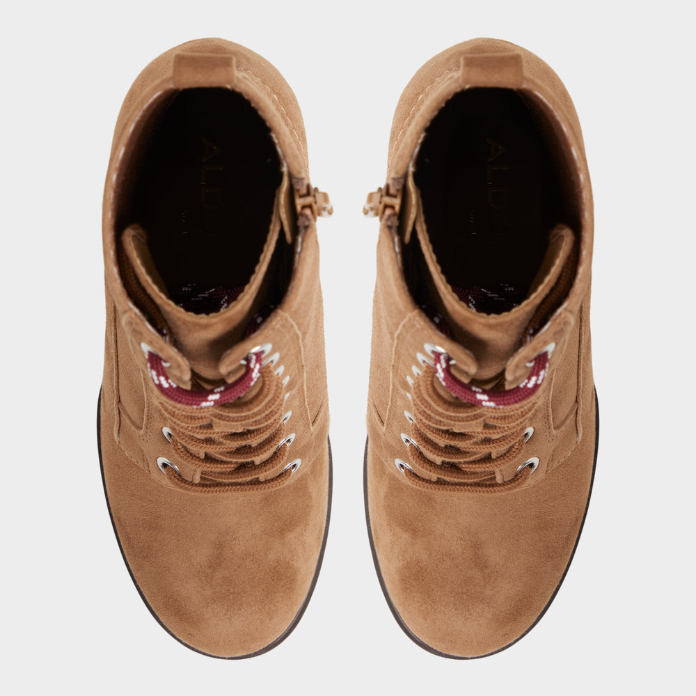 Aldo Rebelliously in Light Brown - Combat ankle boot, Lug sole