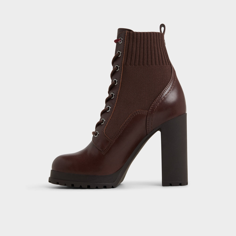 Aldo Rebellious in Other Brown - Combat ankle boot, Lug sole