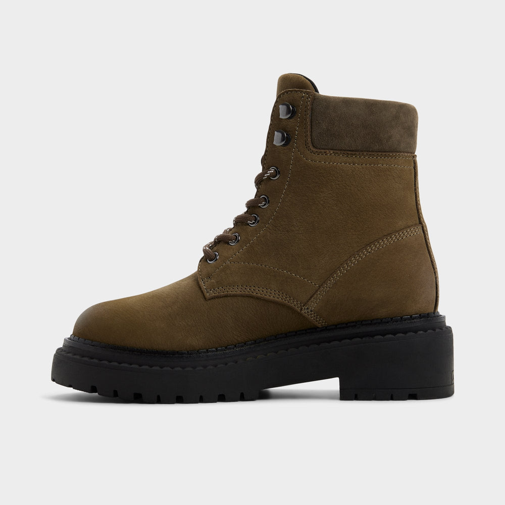Aldo Lewellan in Dark Green - Hiking boot, Lug sole
