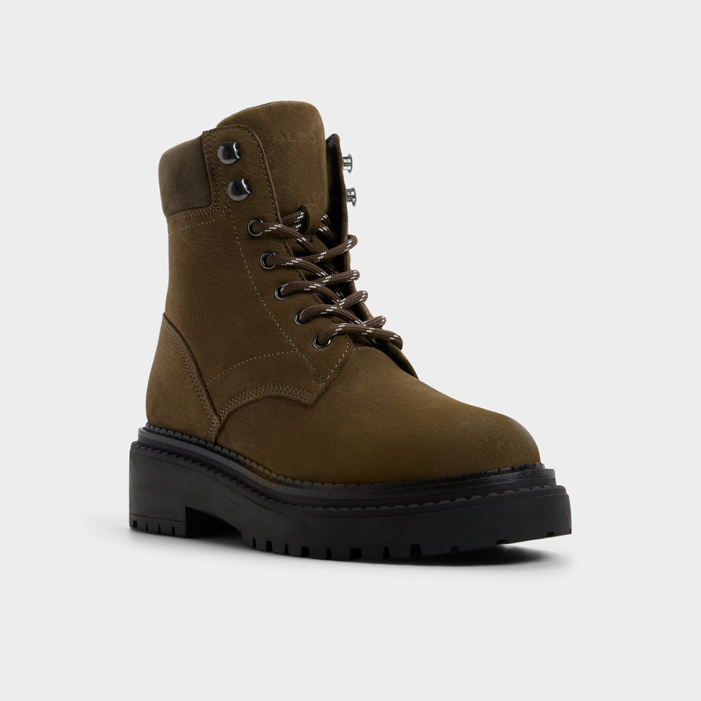 Aldo Lewellan in Dark Green - Hiking boot, Lug sole