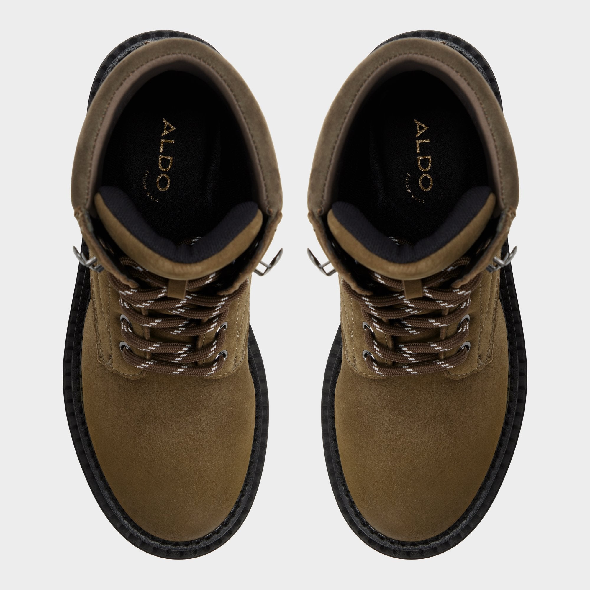 Aldo Lewellan in Dark Green - Hiking boot, Lug sole