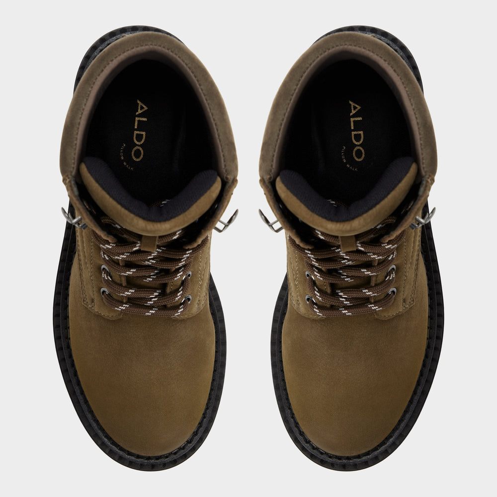 Aldo Lewellan in Dark Green - Hiking boot, Lug sole