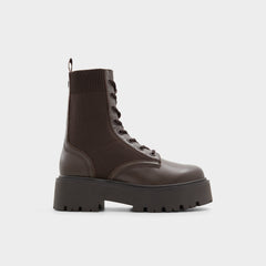 Aldo Talaleryknit Brown Overflow Women's Combat boots - Combat ankle boot, Brown
