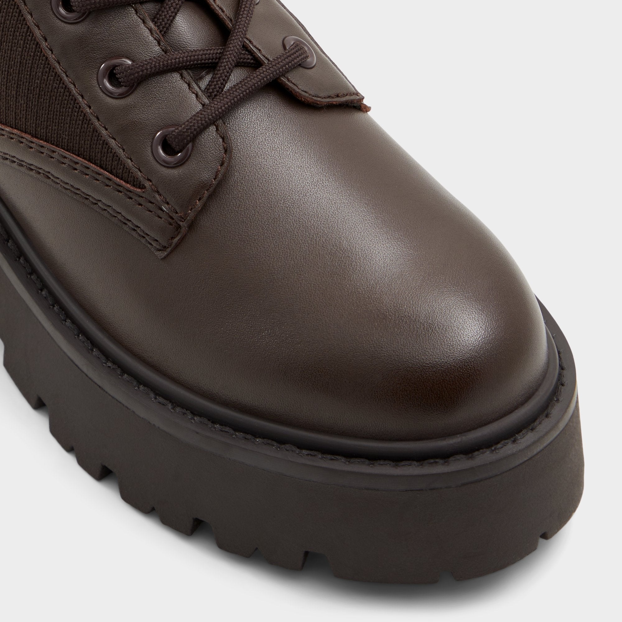 Aldo Talaleryknit Brown Overflow Women's Combat boots - Combat ankle boot, Brown