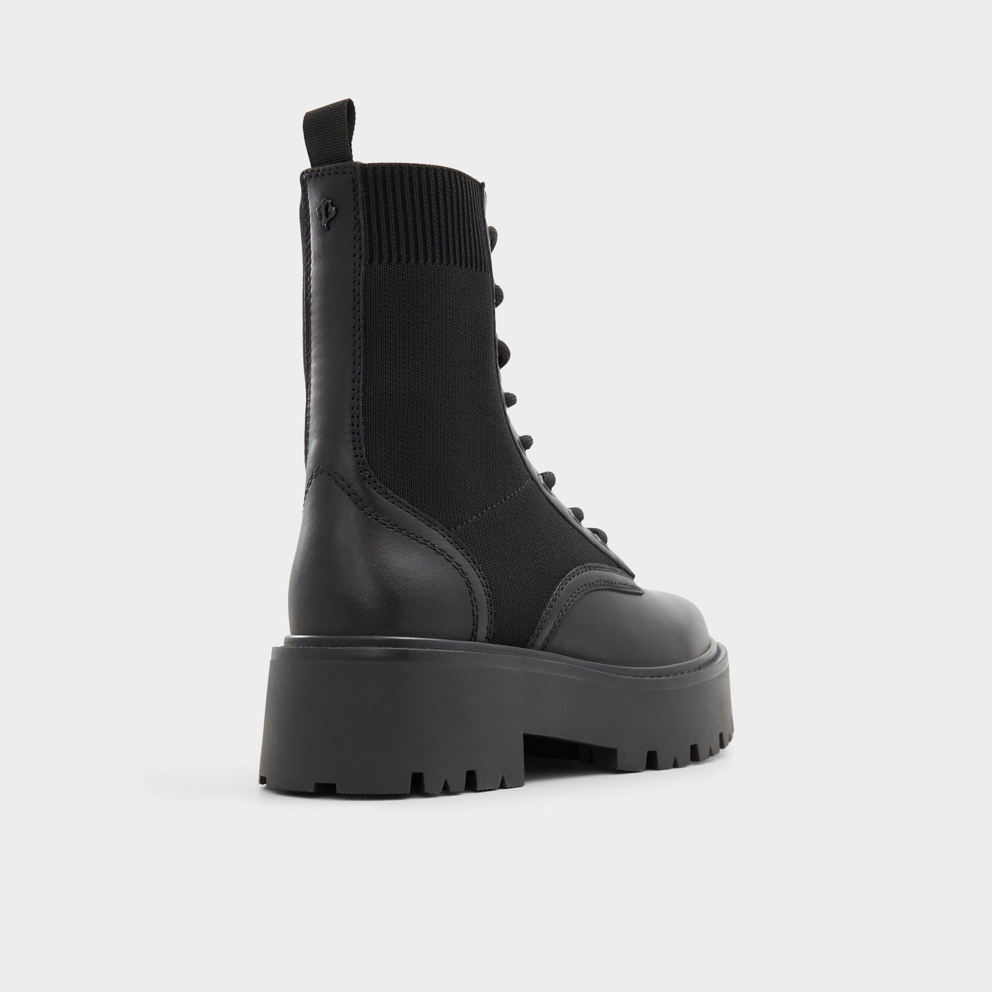 Aldo Talaleryknit Black Women's Combat boots - Combat ankle boot, Black