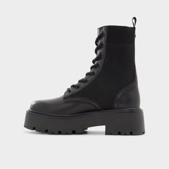 Aldo Talaleryknit Black Women's Combat boots - Combat ankle boot, Black