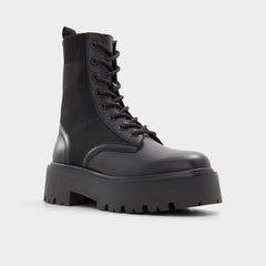 Aldo Talaleryknit Black Women's Combat boots - Combat ankle boot, Black