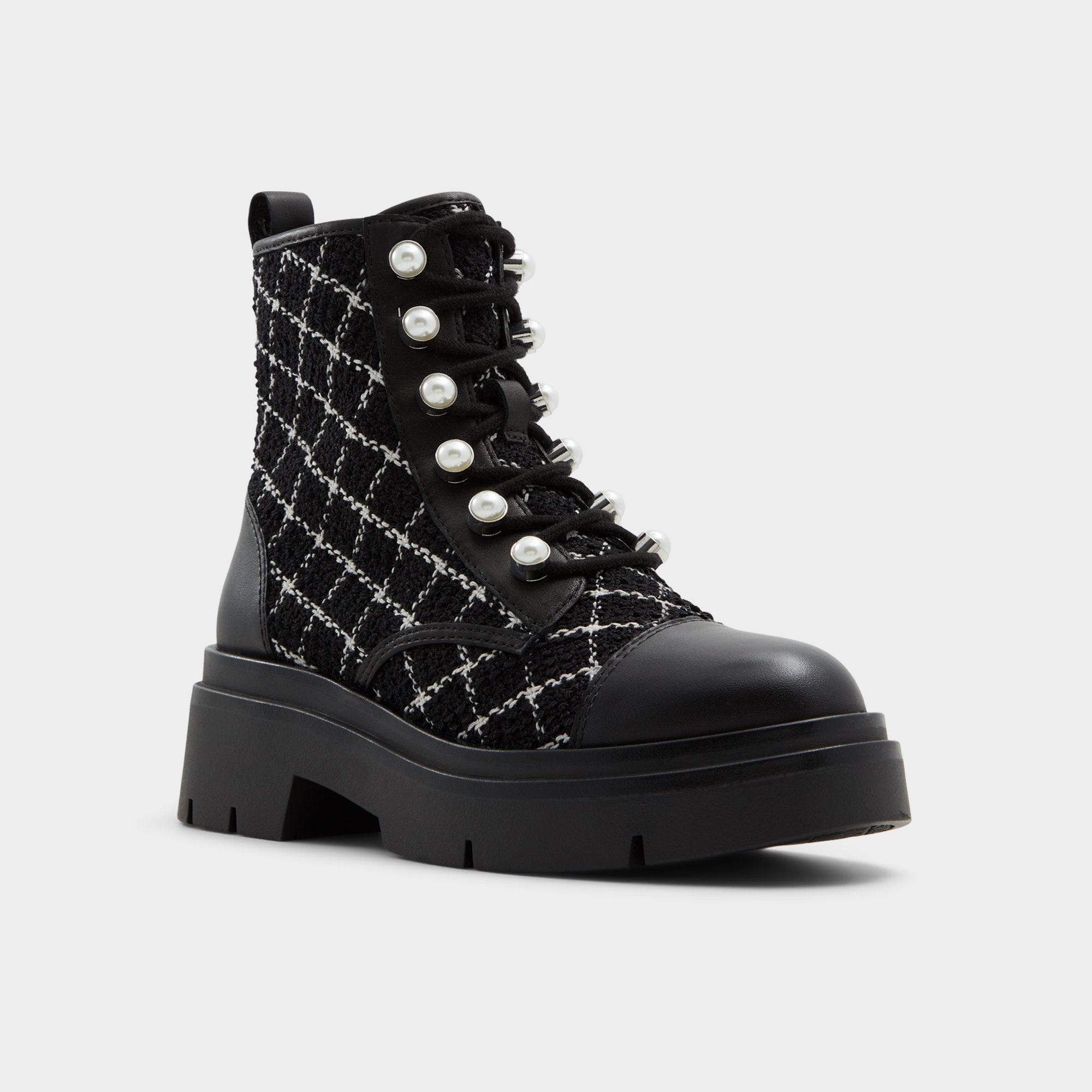 Aldo Marthia in Other Black - Combat ankle boot, Black