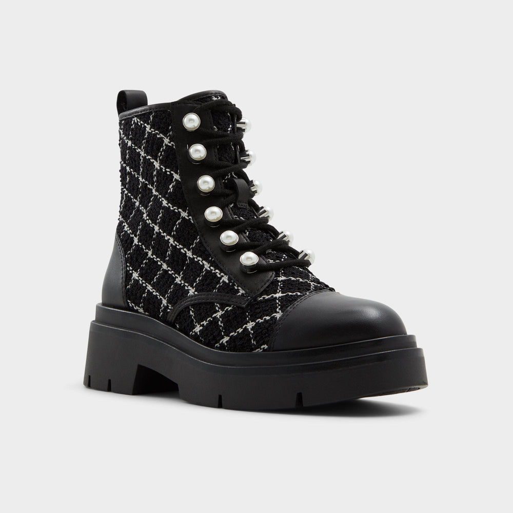 Aldo Marthia in Other Black - Combat ankle boot, Black