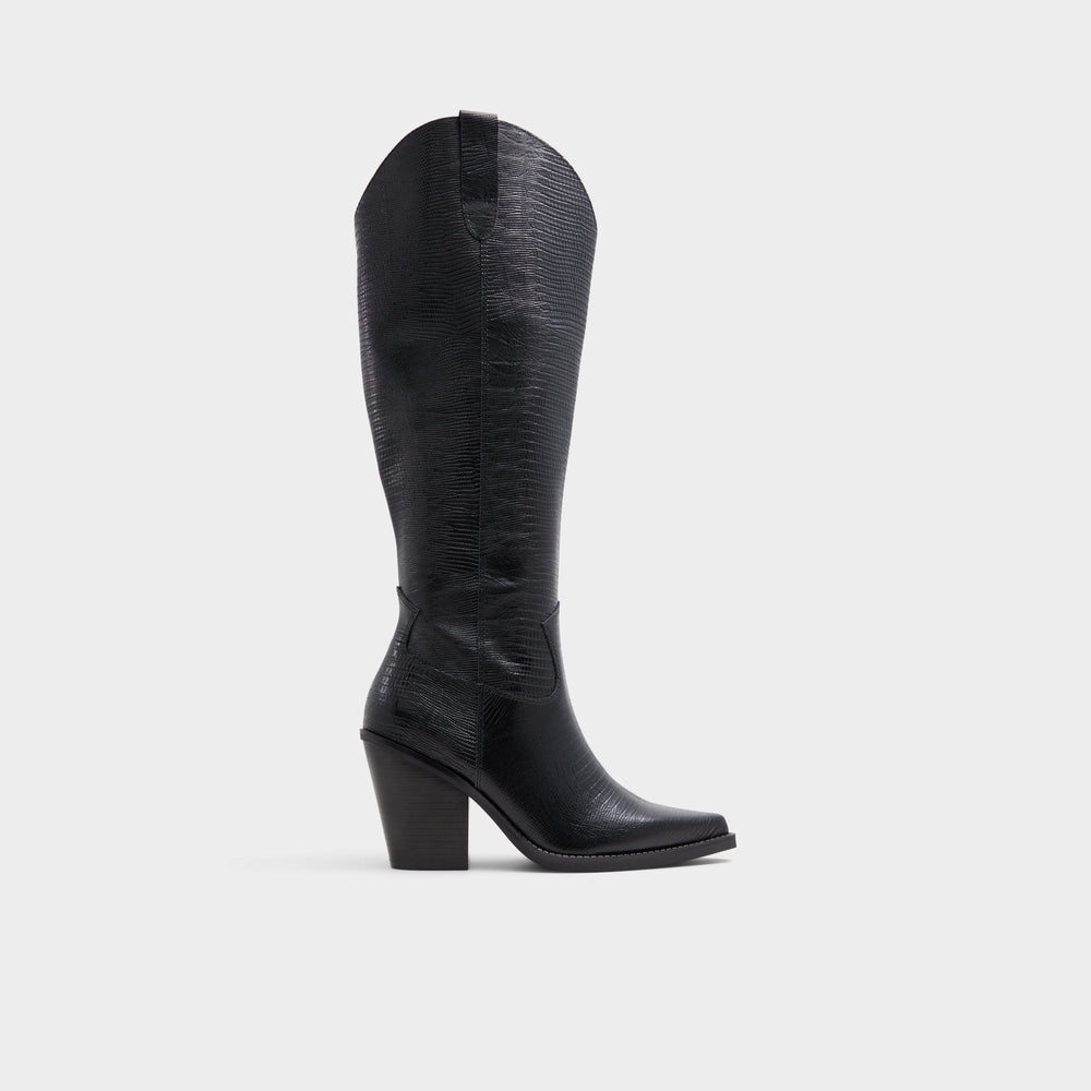 Aldo Nevada-wc Black Women's Western - Western knee-high boot, Black