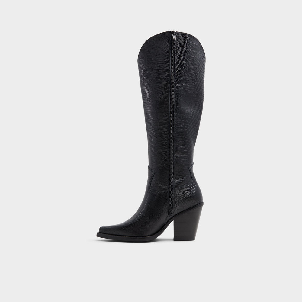 Aldo Nevada-wc Black Women's Western - Western knee-high boot, Black