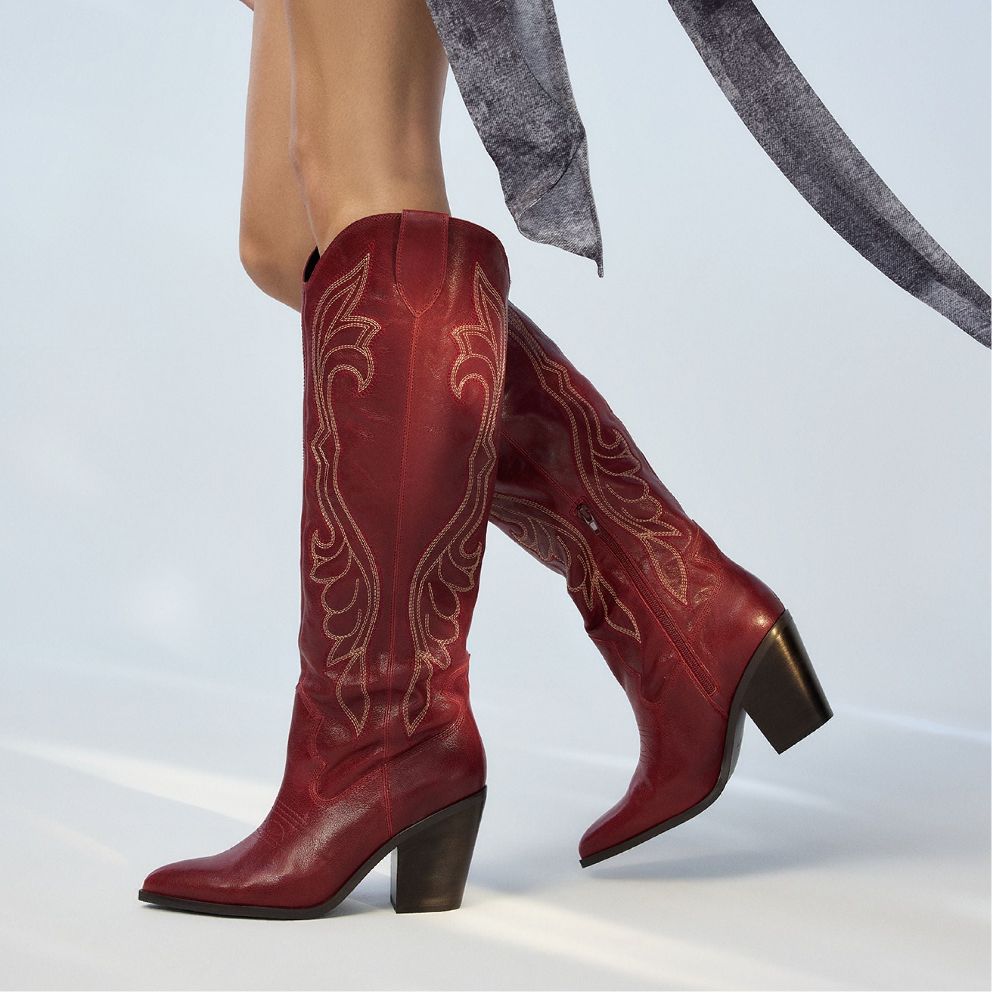 Aldo Alamo Medium Red Women's Western - Western boot