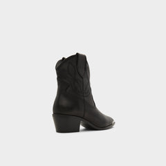 Aldo Valley Black Women's Western - Western boot, Block heel