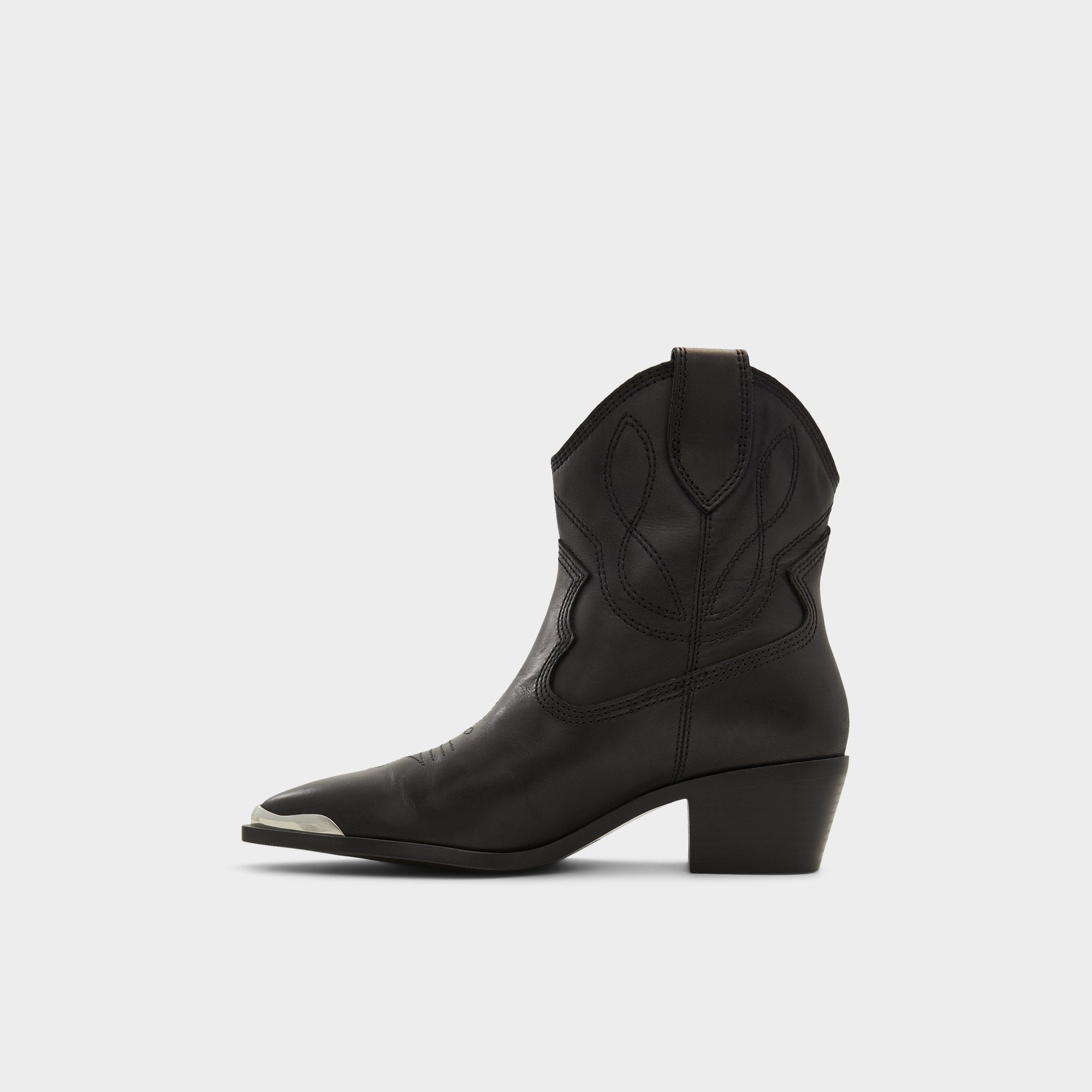 Aldo Valley Black Women's Western - Western boot, Block heel