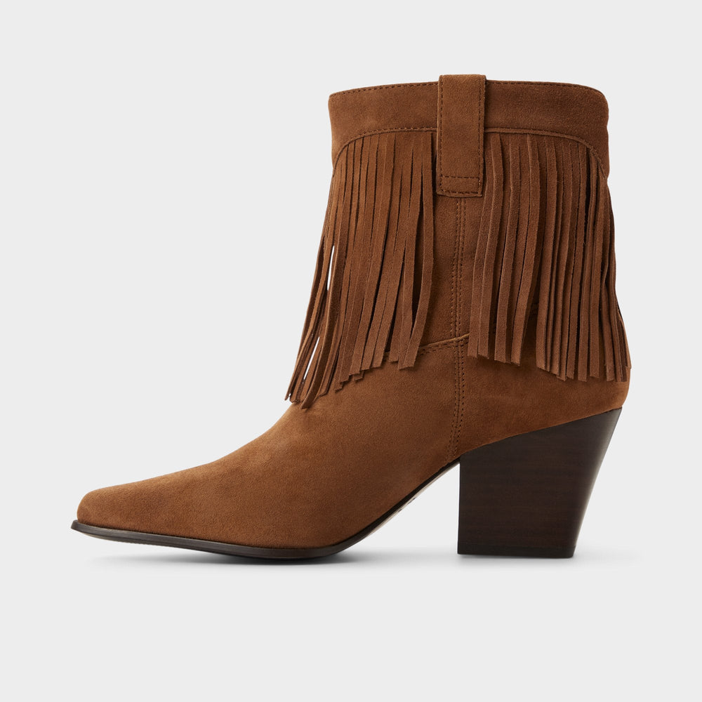 Aldo Jollene in Dark Brown - Western boot, Block heel