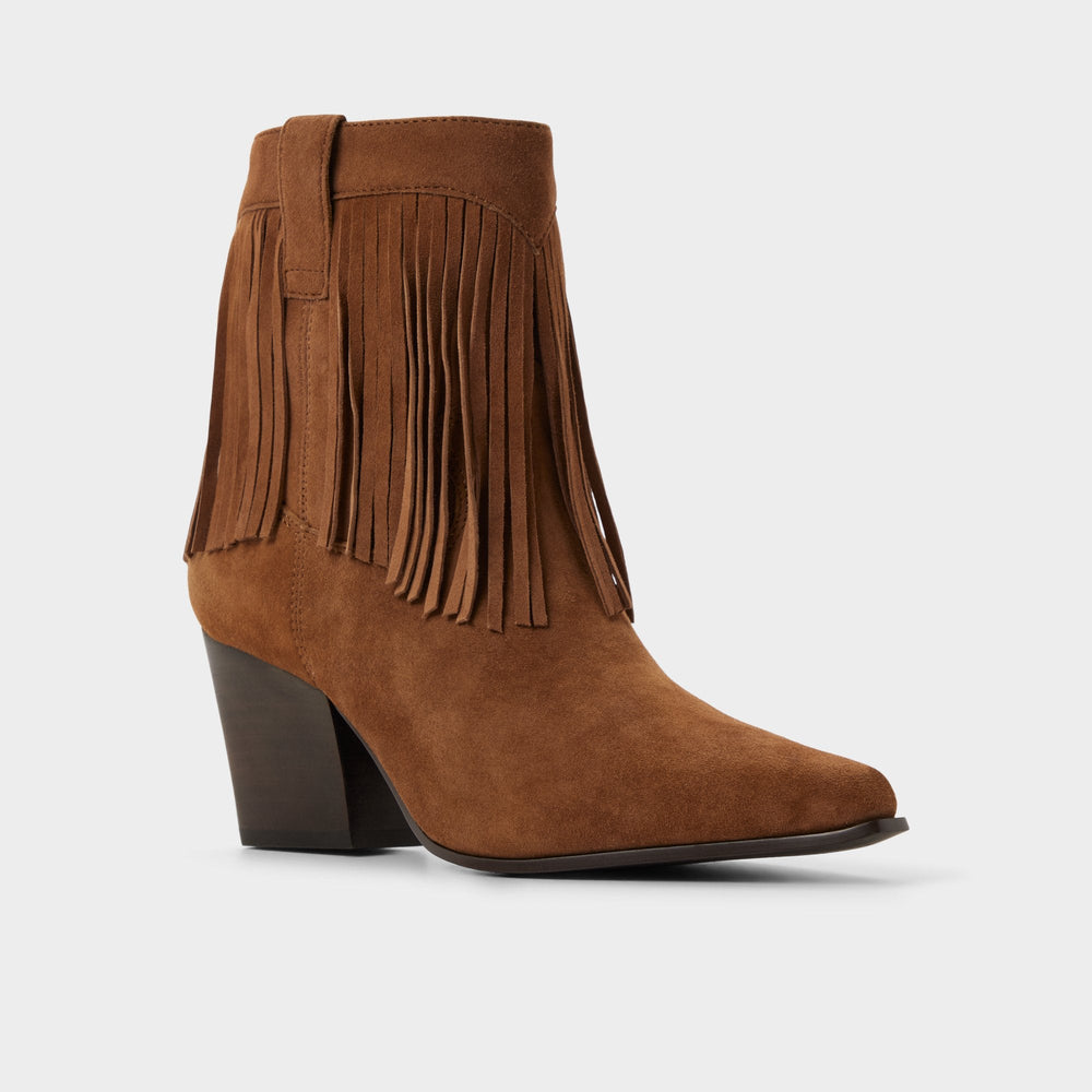 Aldo Jollene in Dark Brown - Western boot, Block heel