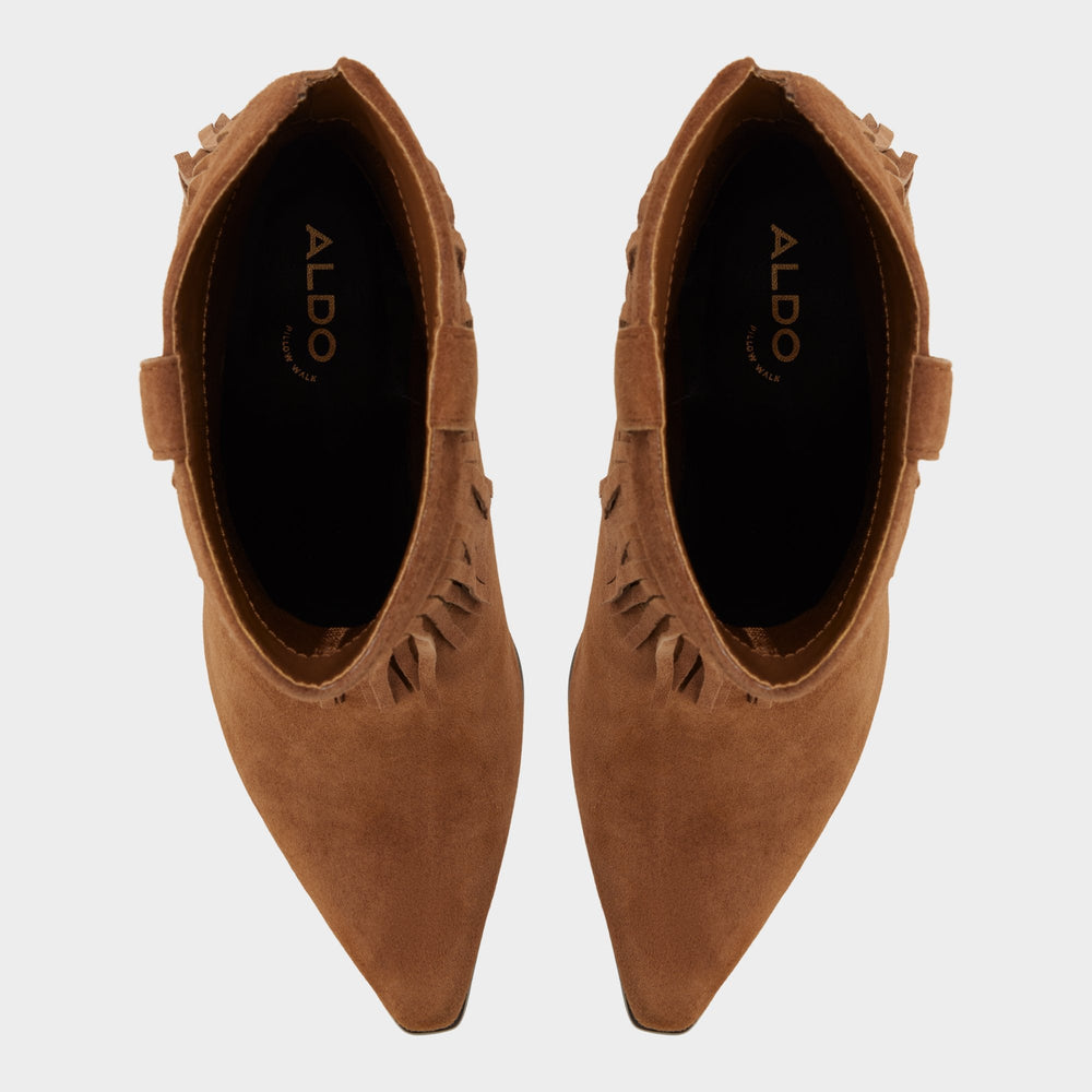 Aldo Jollene in Dark Brown - Western boot, Block heel