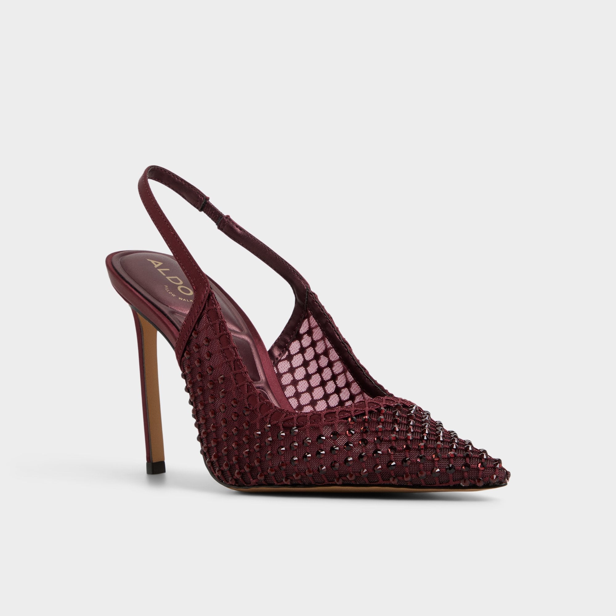 Aldo Marciana in Burgundy 14151906 - Slingback heel, Stiletto heel
