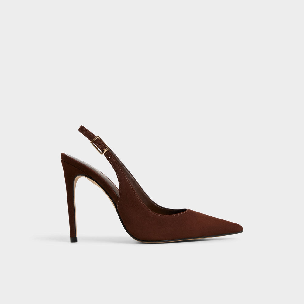 Aldo Stessysling in Dark Brown 14163419 - Slingback heel, Stiletto heel