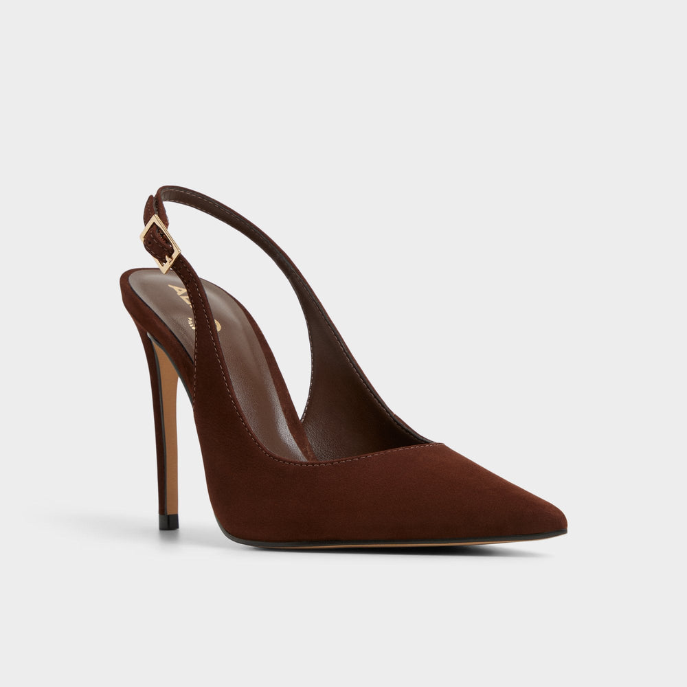 Aldo Stessysling in Dark Brown 14163419 - Slingback heel, Stiletto heel