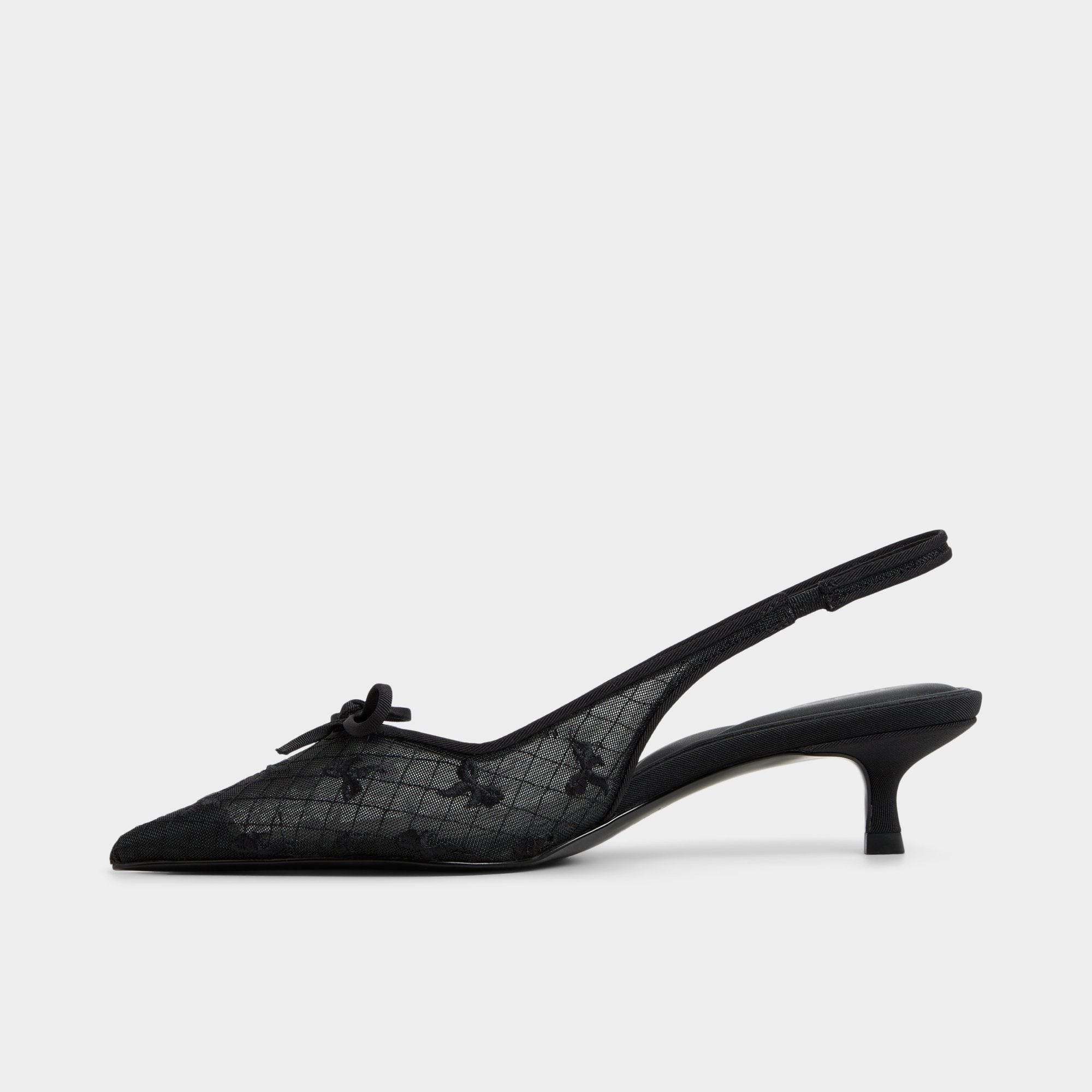 Aldo Azaro in Other Black 14151901 - Slingback heel, Kitten heel