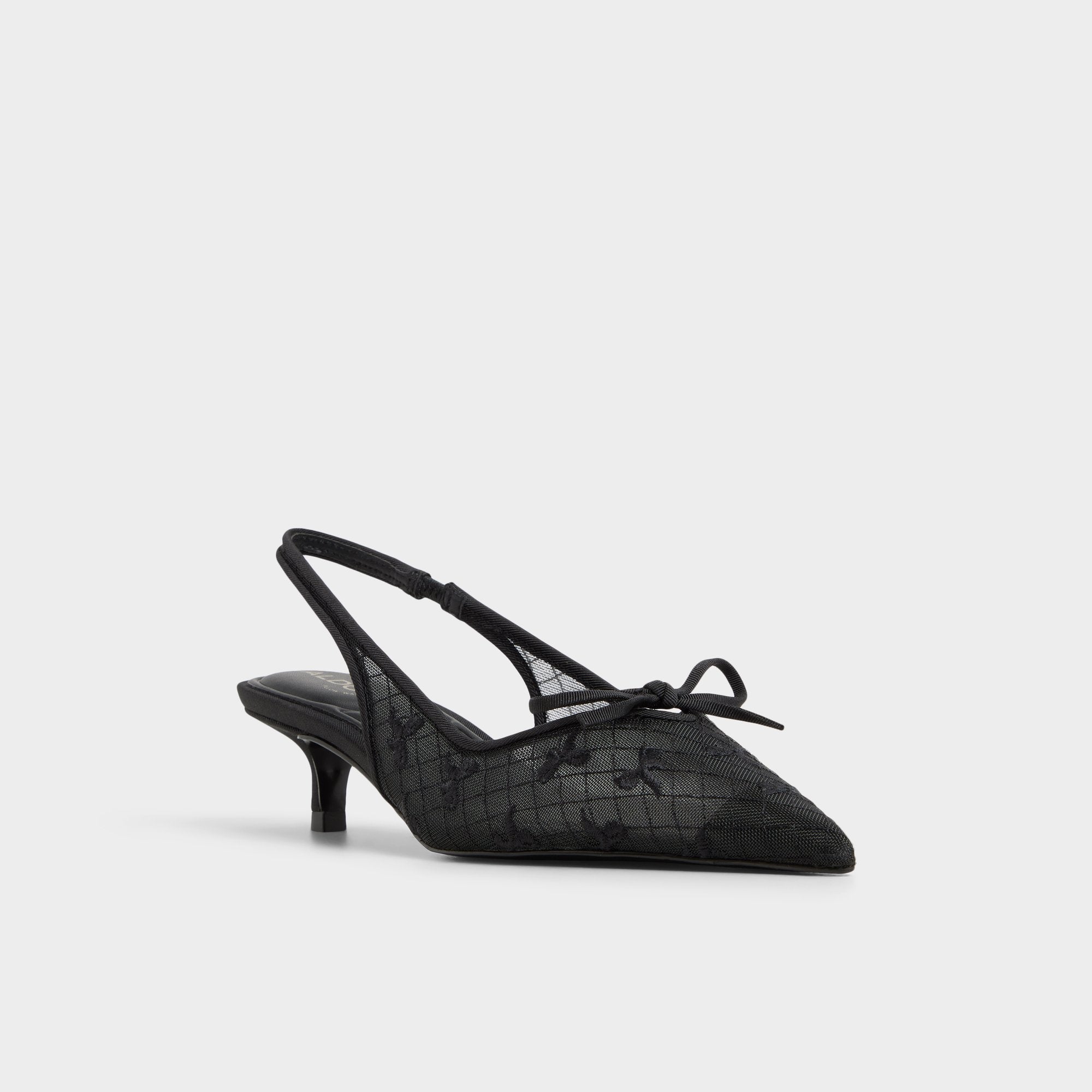 Aldo Azaro in Other Black 14151901 - Slingback heel, Kitten heel