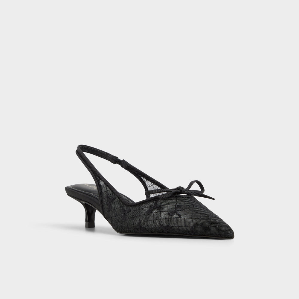 Aldo Azaro in Other Black 14151901 - Slingback heel, Kitten heel