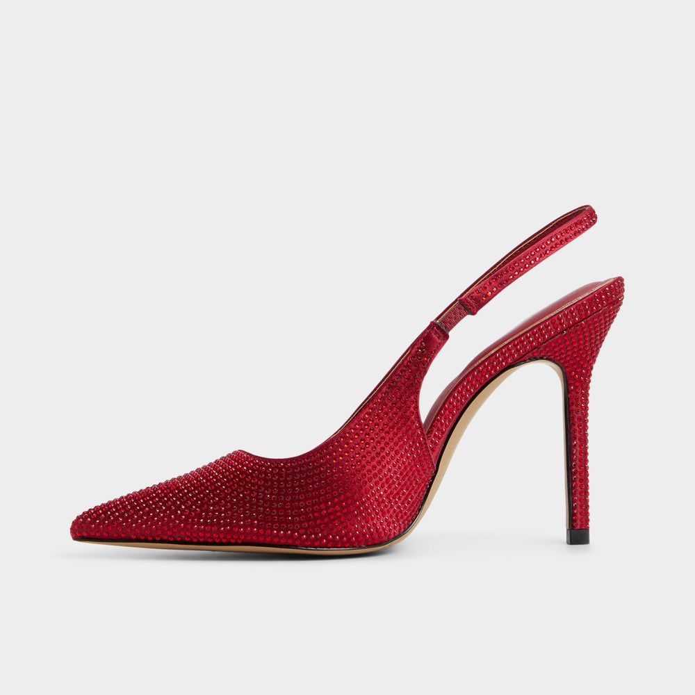 Aldo Lovebloom in Dark Red 14151889 - Slingback heel, Stiletto heel