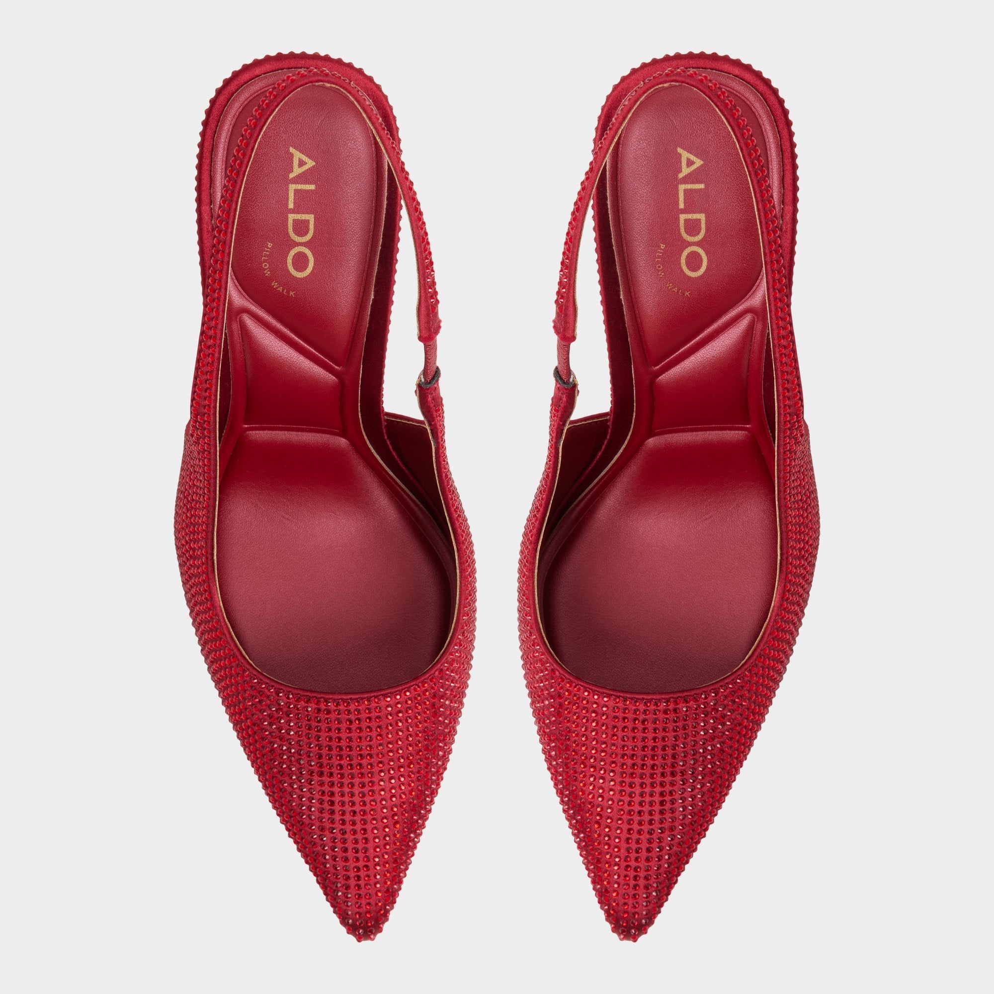 Aldo Lovebloom in Dark Red 14151889 - Slingback heel, Stiletto heel