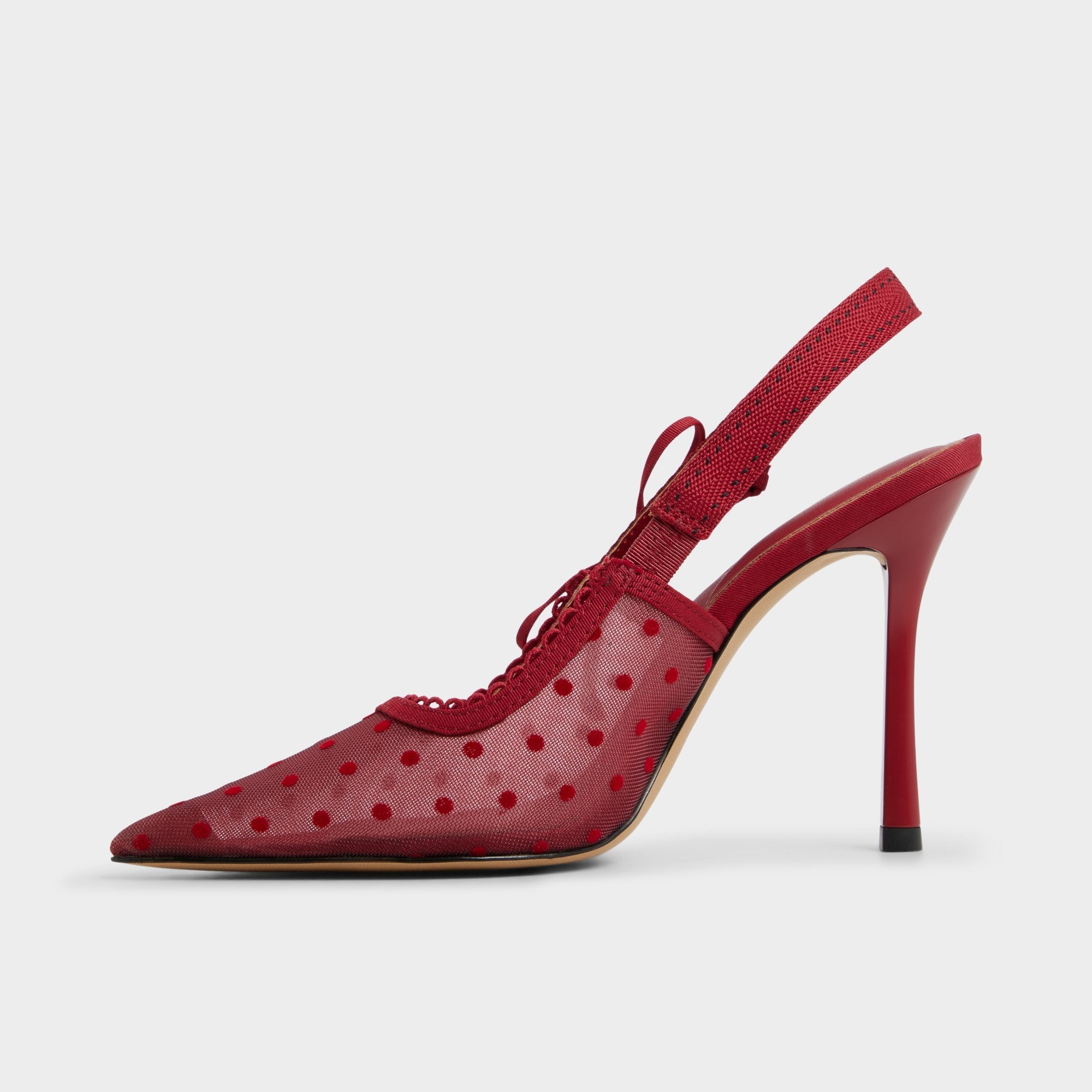 Aldo Hennie in Dark Red 14151902 - Slingback heel, Stiletto heel