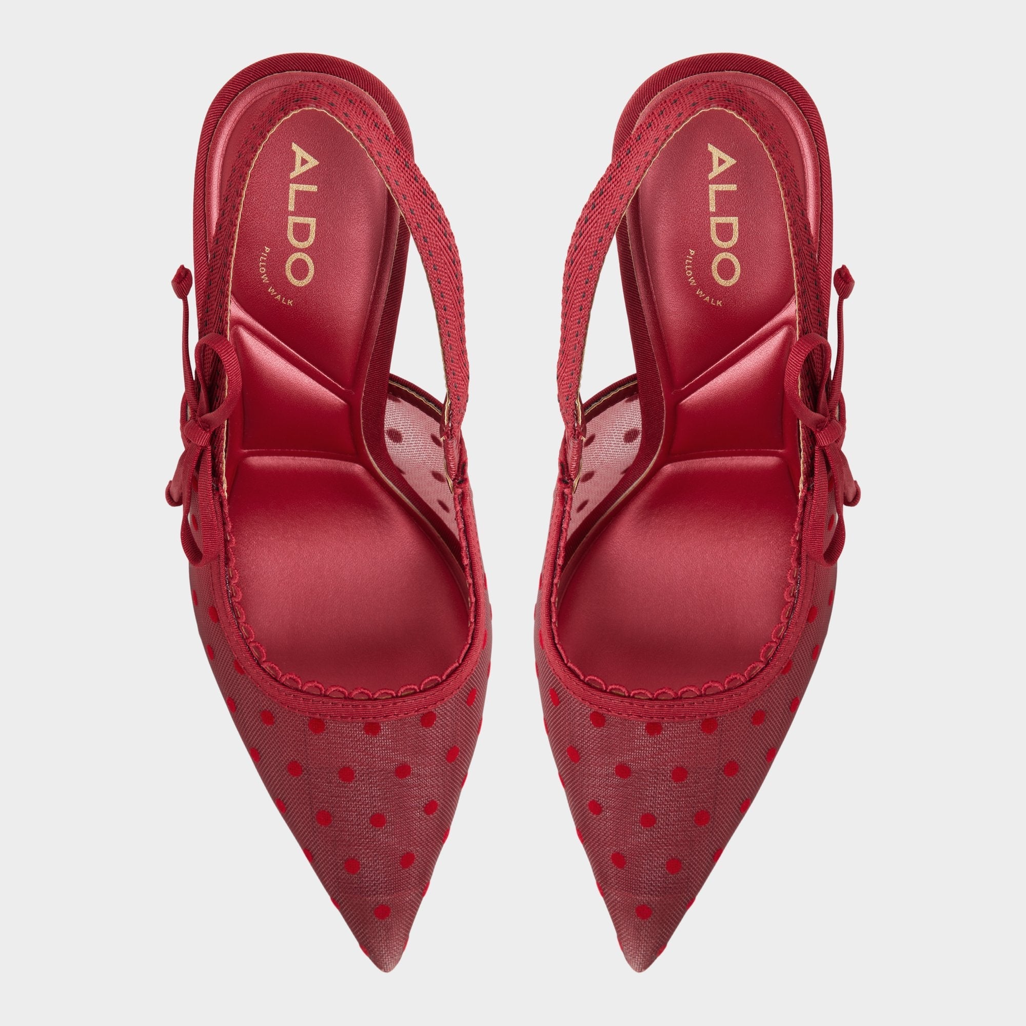 Aldo Hennie in Dark Red 14151902 - Slingback heel, Stiletto heel