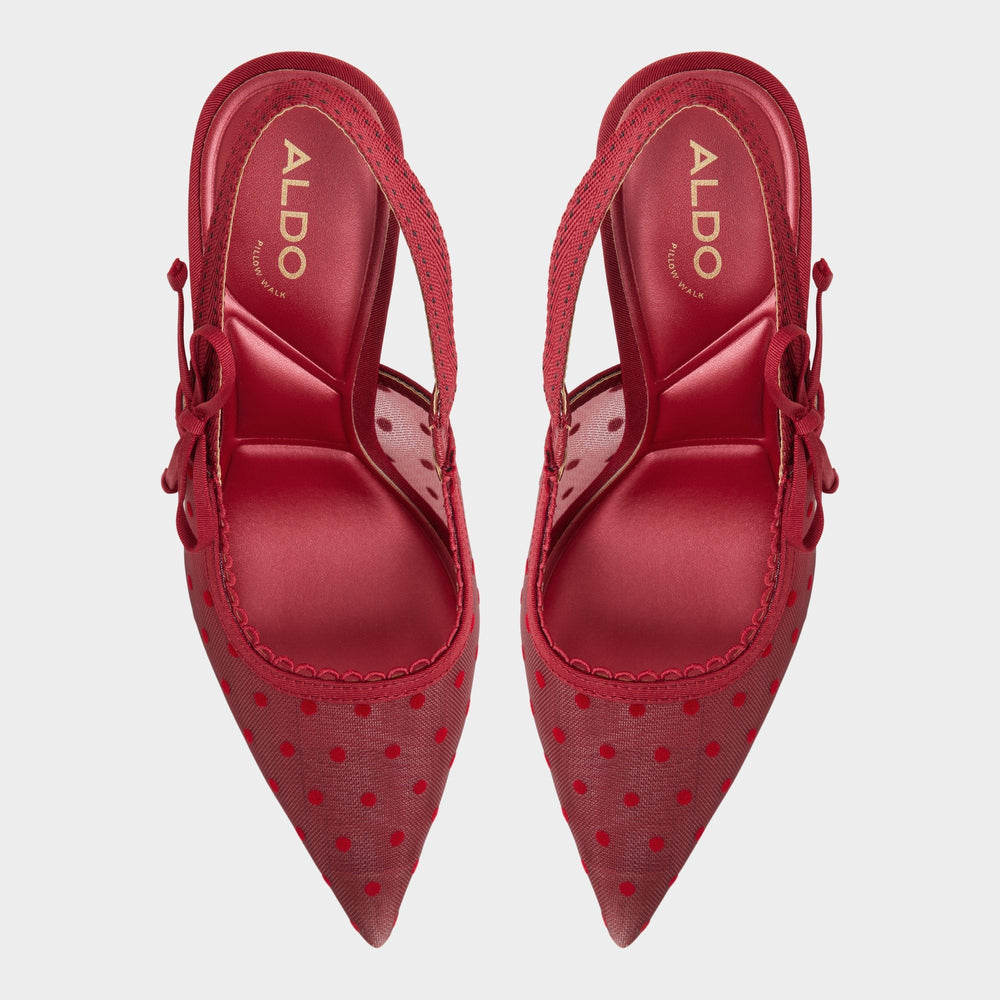 Aldo Hennie in Dark Red 14151902 - Slingback heel, Stiletto heel