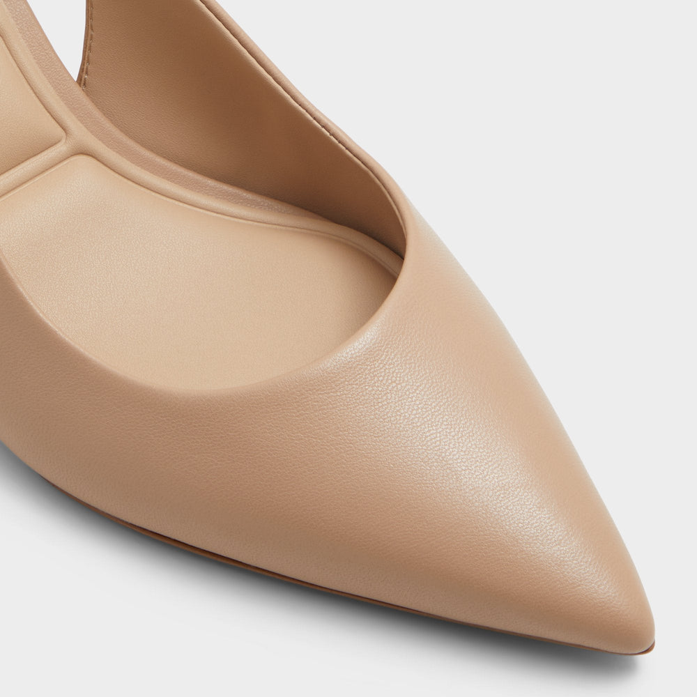 Aldo Uliana Beige Women's Block heels - Slingback heel, Block heel
